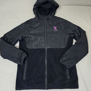 Nike FC Barcelona FCB Hooded Full Zip Jacket Mens Medium Black Rare ISR Sample